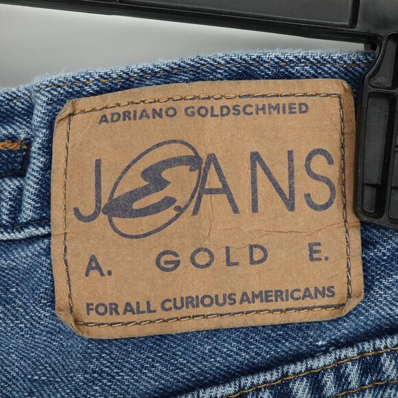 Agolde Jeans Womens 26 Waist Blue Cotton Denim Crop Customized Patchwork AG - Picture 10 of 16